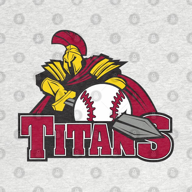 Titans Baseball Logo by DavesTees